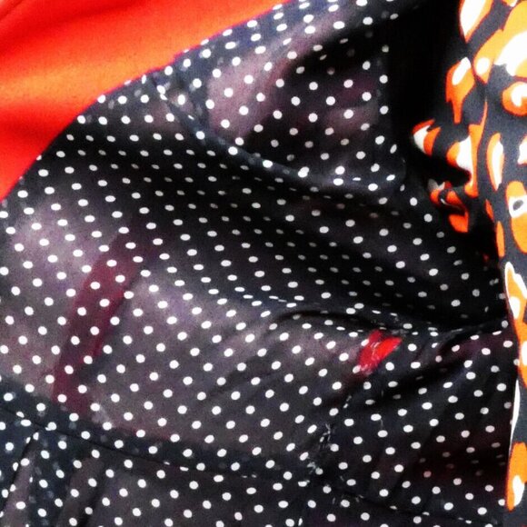 Red Coat Size 8 Lined Buttons & Bows Rare Warm Miss Selfridges Stylish *Flaw - Picture 12 of 16